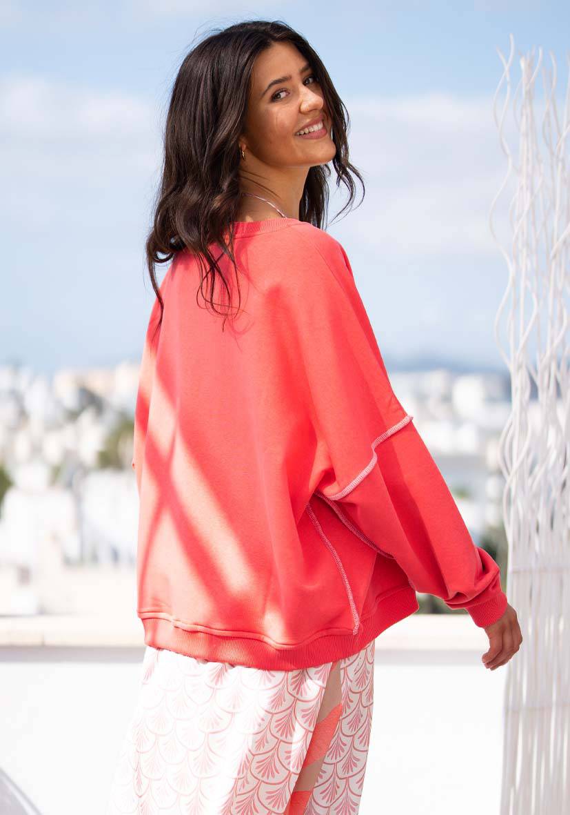 Miss Goodlife Roundneck Choose Happy Strass – strawberry Begrenzt auf 3 Tage