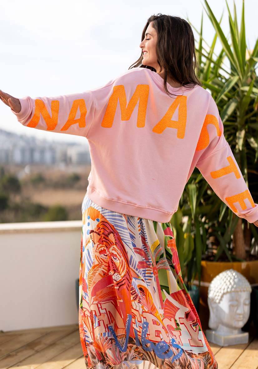 Miss Goodlife Roundneck Double Namasté Glitter – rose Online