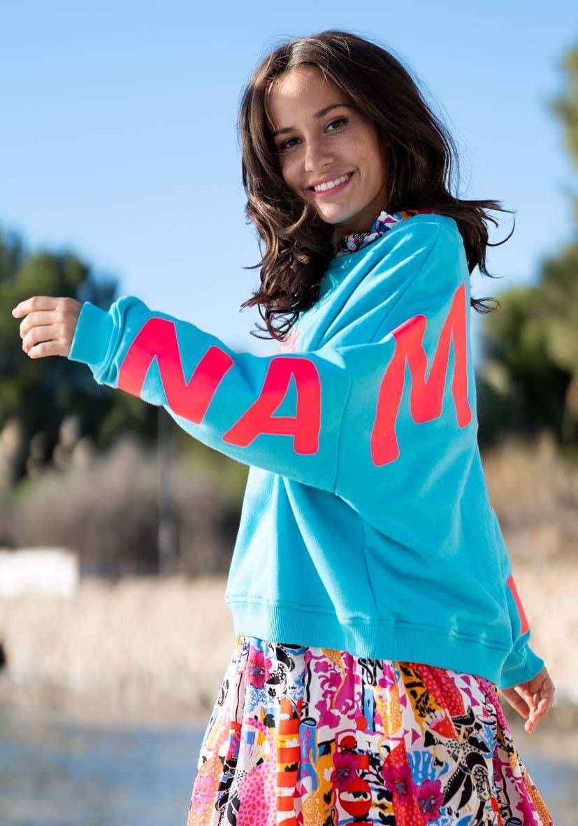 Miss Goodlife Roundneck Double Namasté – turquoise Hotsell