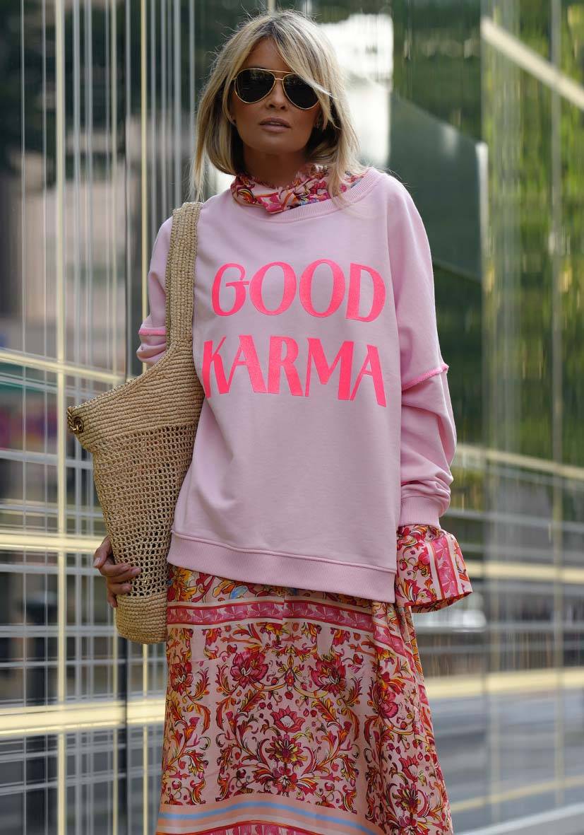 Miss Goodlife Roundneck Good Karma Good Luck – dust rose Günstiger Verkauf