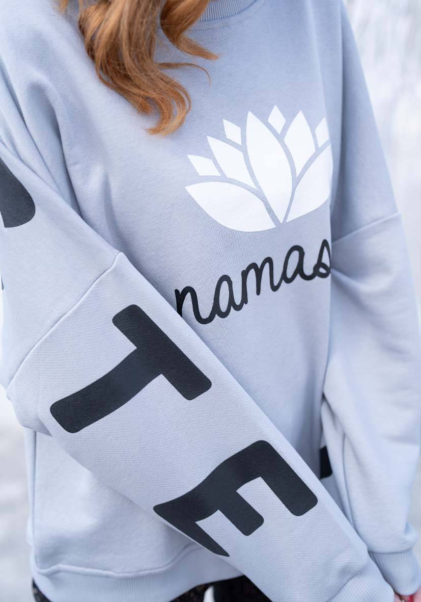 Miss Goodlife Roundneck Double Namasté – grey Begrenztes Angebot