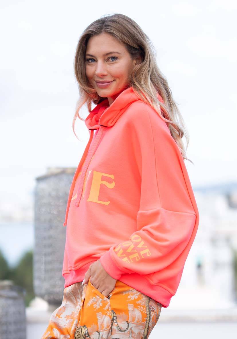 Miss Goodlife Hoodie True Love – neonpink Neuheiten