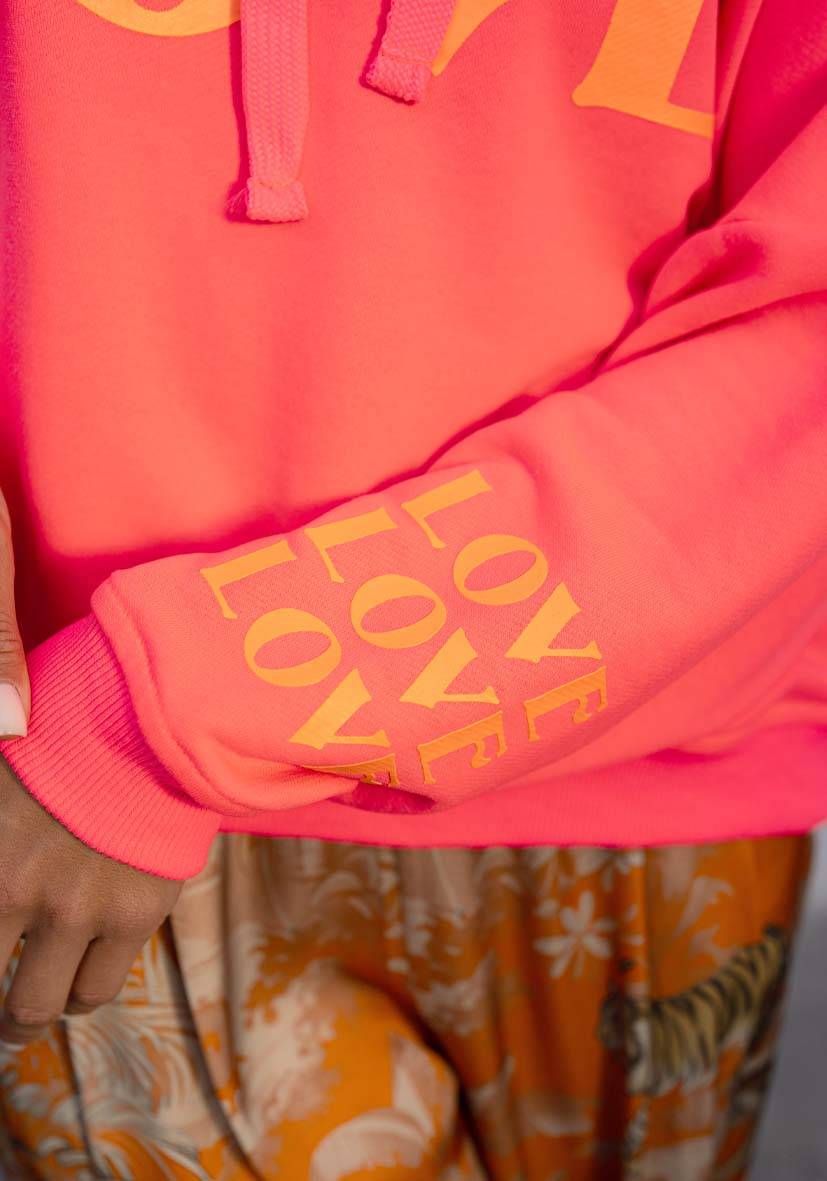 Miss Goodlife Hoodie True Love – neonpink Neuheiten