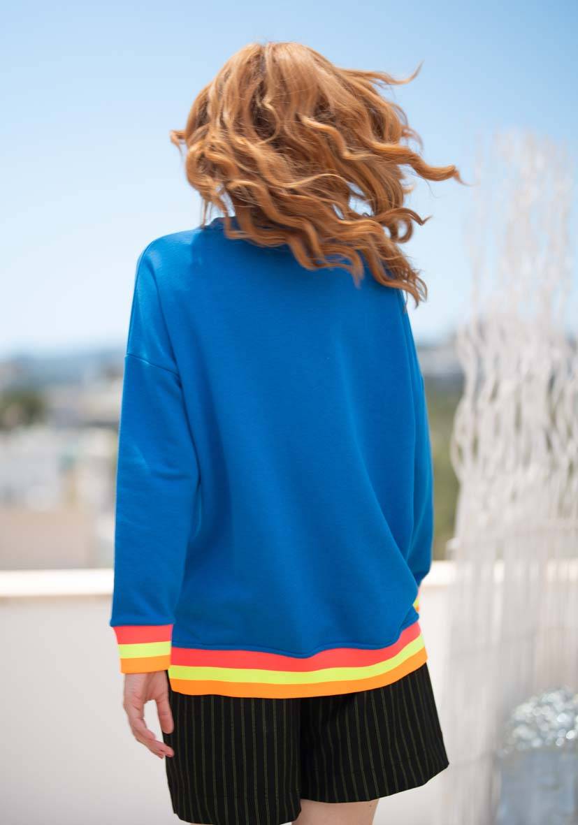 Miss Goodlife V-Neck Love – blue Online