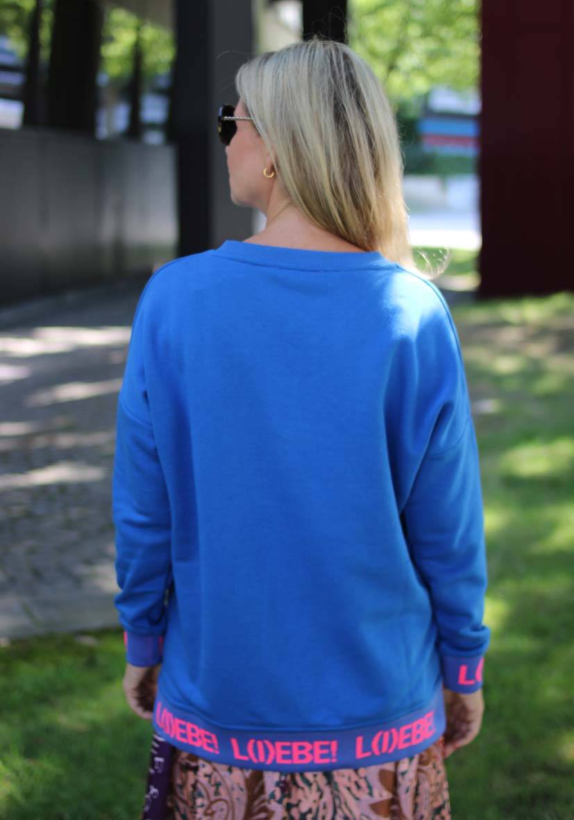 Miss Goodlife V-Neck L(i)ebe Strass – blue Günstiger Verkauf