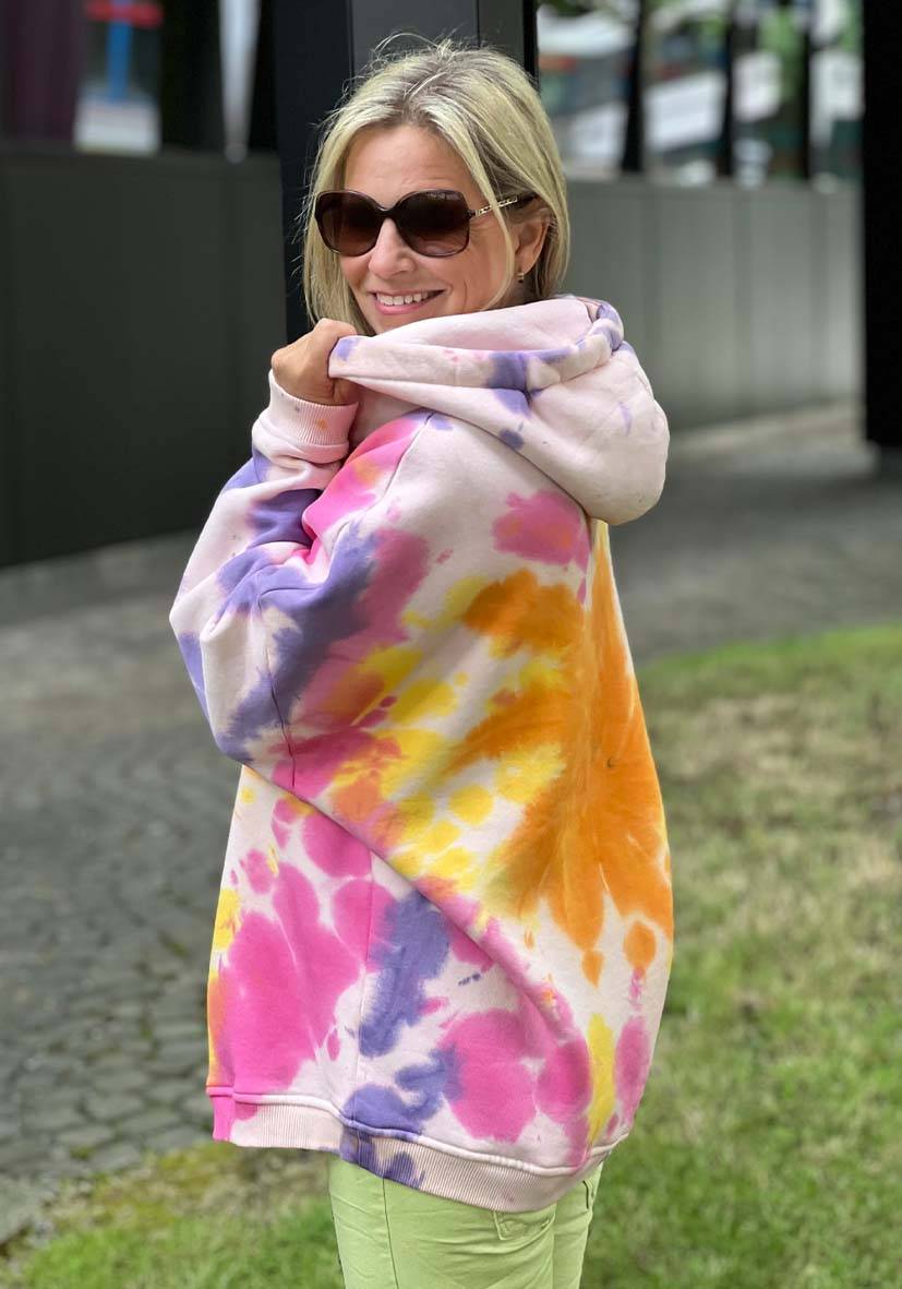 Miss Goodlife Hoodie Batik Namasté – rose Günstig kaufen