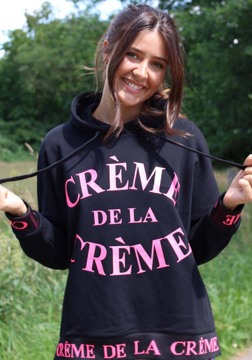 Miss Goodlife Hoodie Cème de la Crème Glitter – black Saisonschlussverkauf