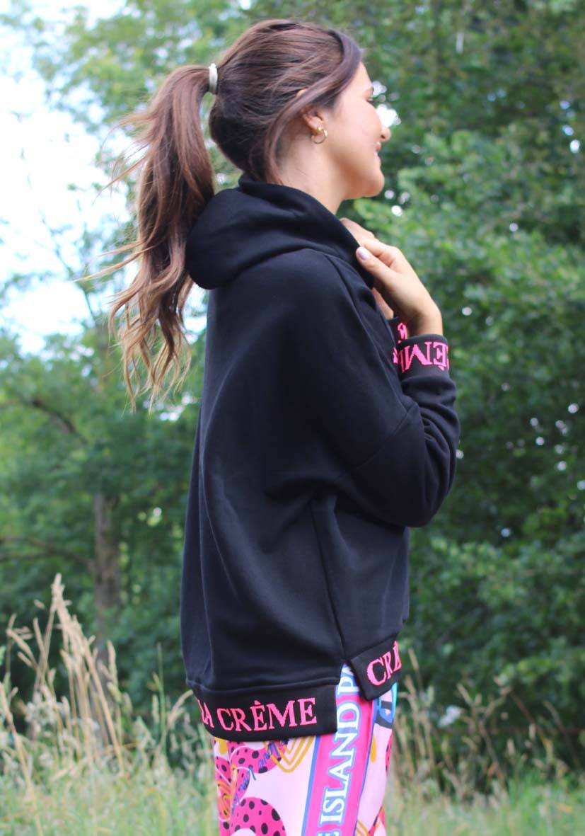 Miss Goodlife Hoodie Cème de la Crème Glitter – black Saisonschlussverkauf