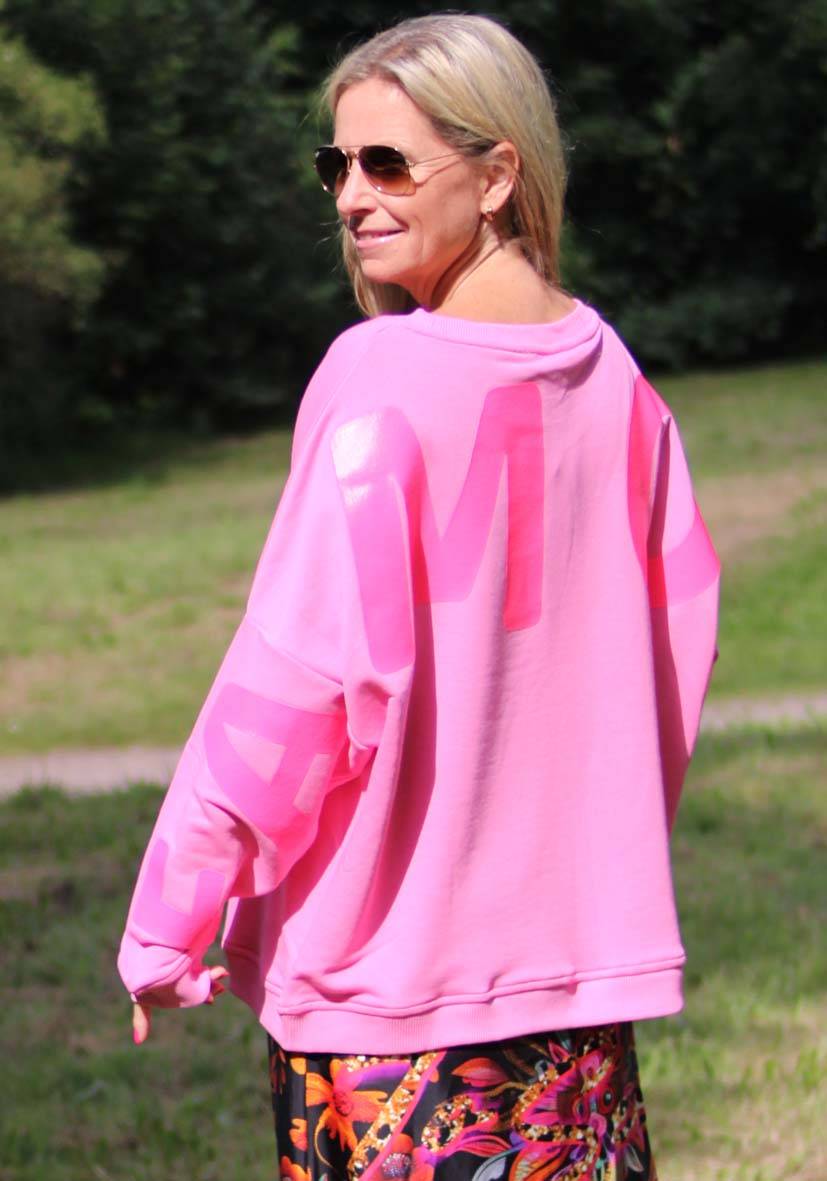 Miss Goodlife Roundneck Famous Heartface Strass – rose Muttertagsangebot