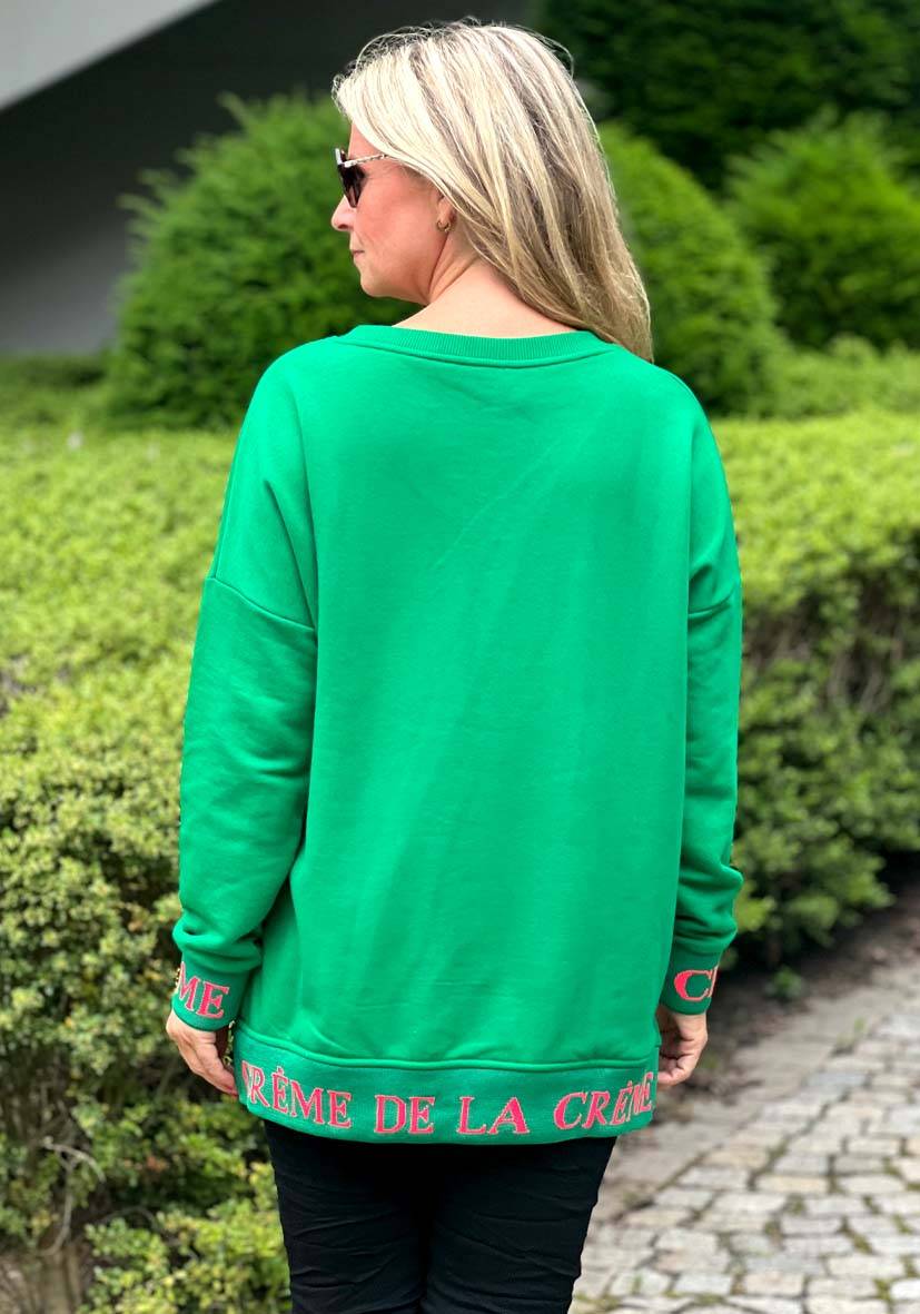 Miss Goodlife V-Neck Cème de la Crème Glitter – green Blitzangebot