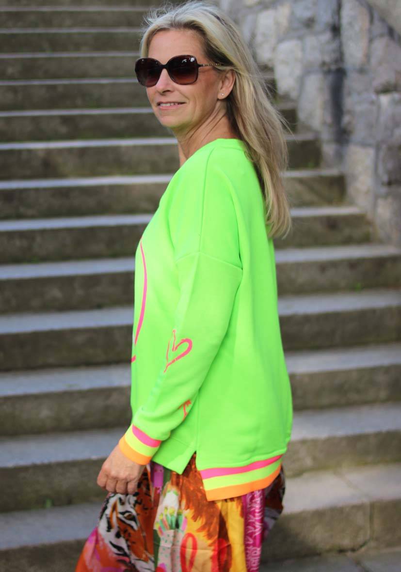 Miss Goodlife V-Neck Smile Ibiza – neongreen Wochenangebot