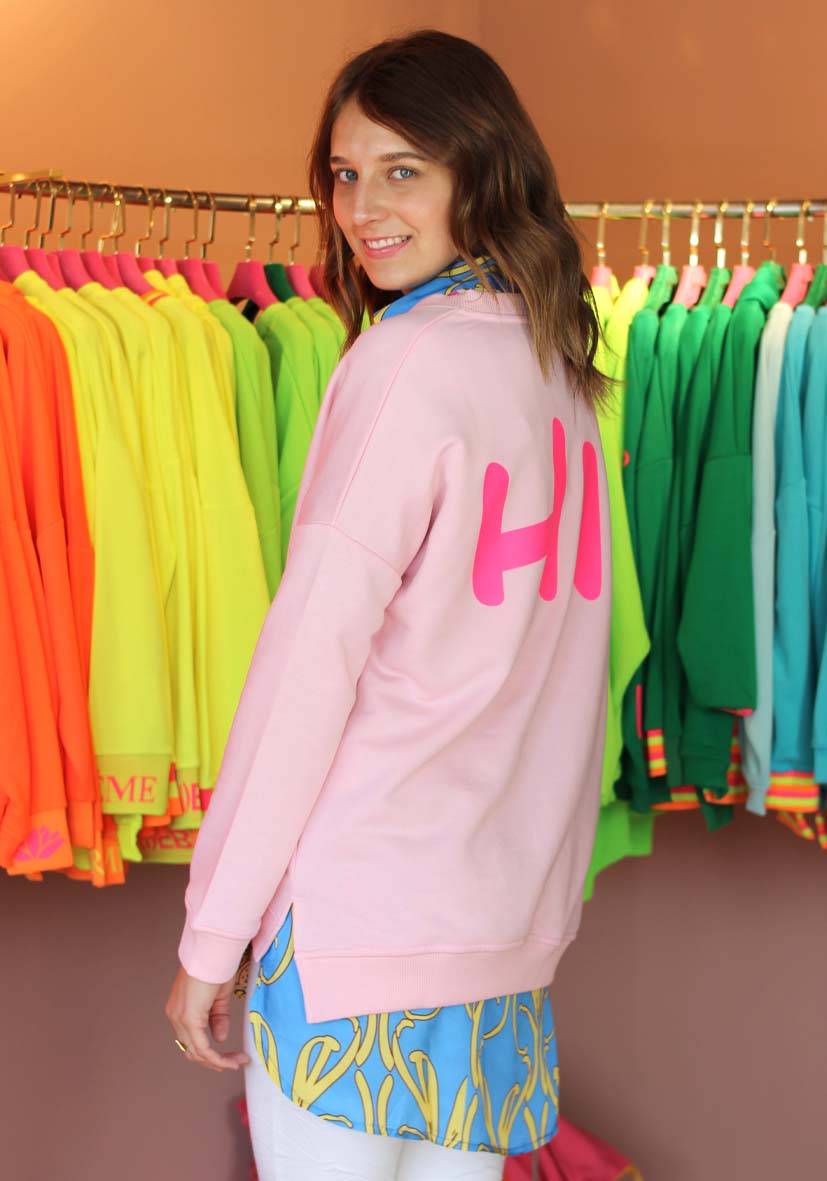 Miss Goodlife V-Neck Hi Hi! Strass – rose/neonpink Kostenlose Rückgabe