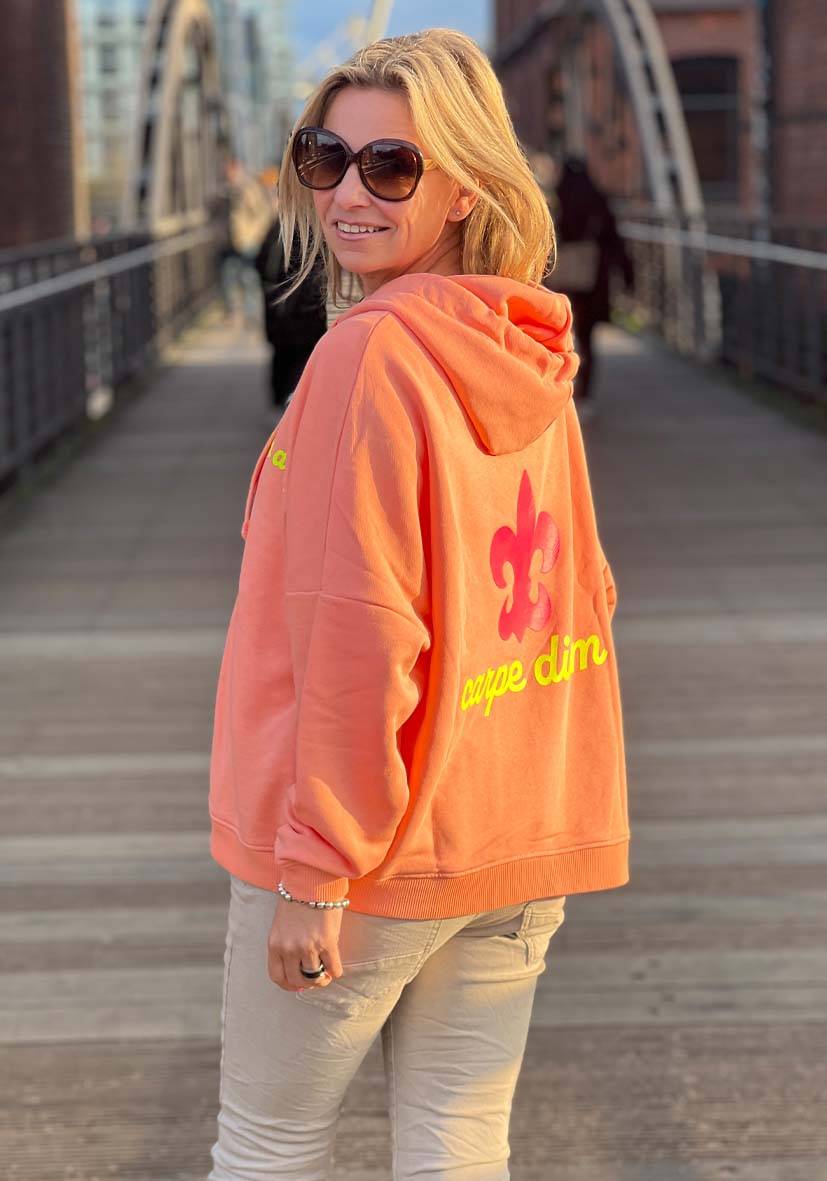 Miss Goodlife Hoodie Sweatjacke – coral Rabatte dieses Monats