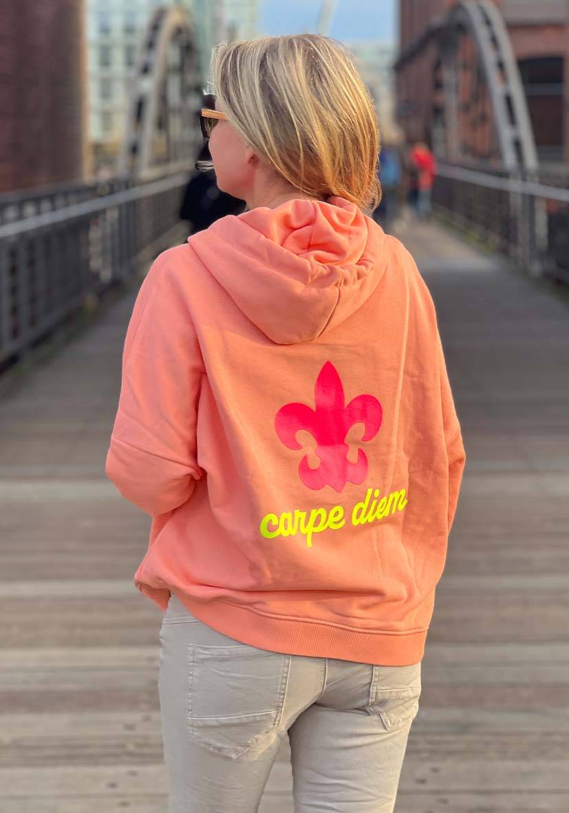 Miss Goodlife Hoodie Sweatjacke – coral Rabatte dieses Monats