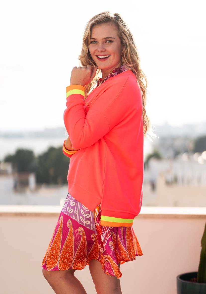 Miss Goodlife V-Neck Champagne Ibiza – neonpink/neonyellow Hotsell