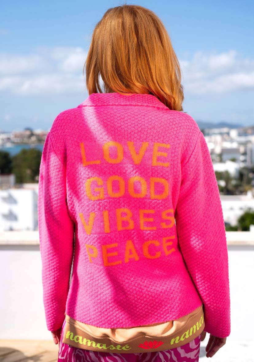 Miss Goodlife Blazer LOVE – pink Begrenztes Angebot