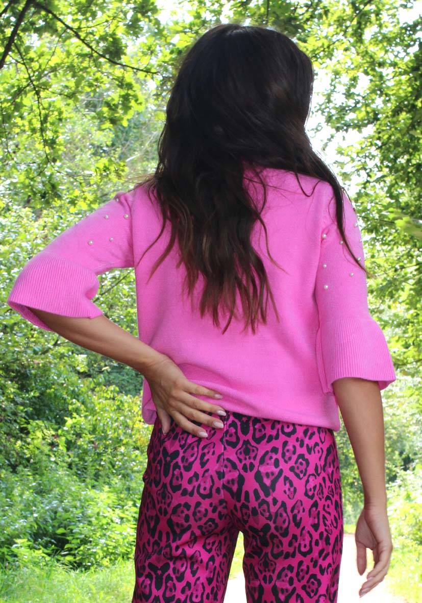 Miss Goodlife Pullover Pearl Roundneck – pink Preisnachlass