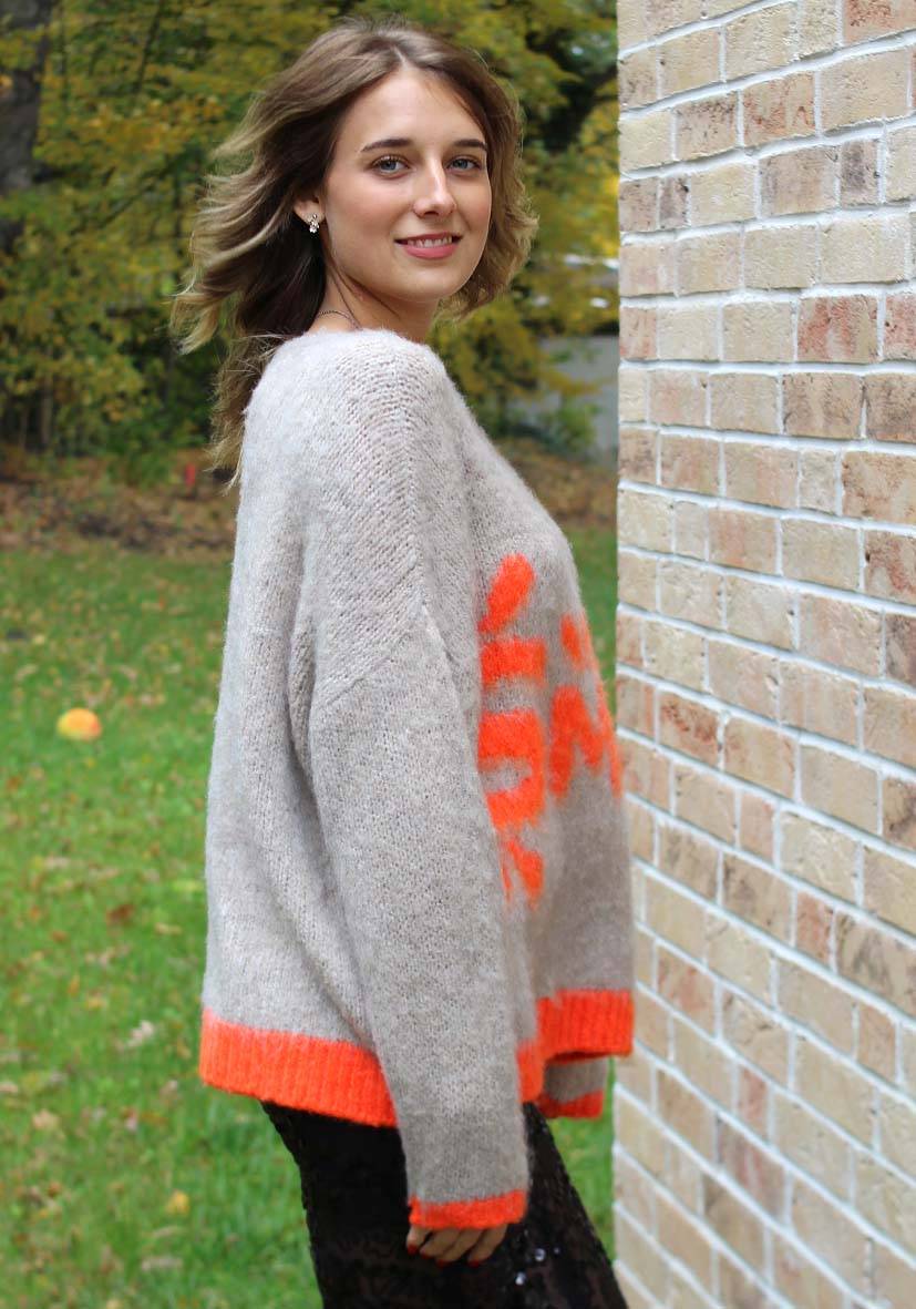 Miss Goodlife Pullover Smile Große Rabatte