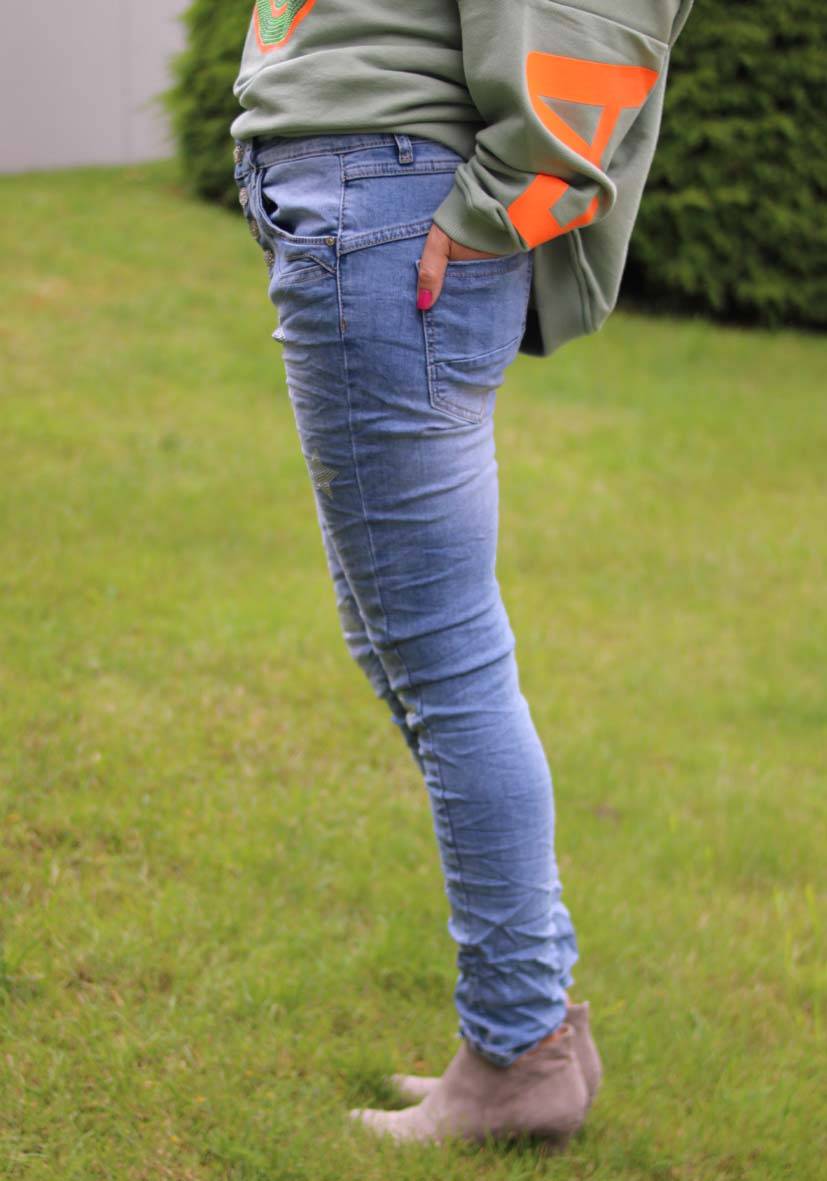 Miss Goodlife Jeans Silver Stone Stars Letzte 2 Tage