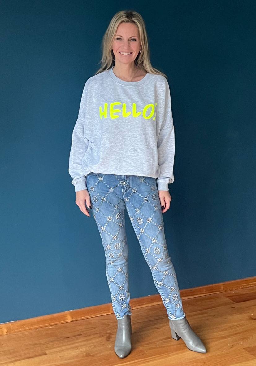 Miss Goodlife Jeans Floral Sonderangebot der Fabrik