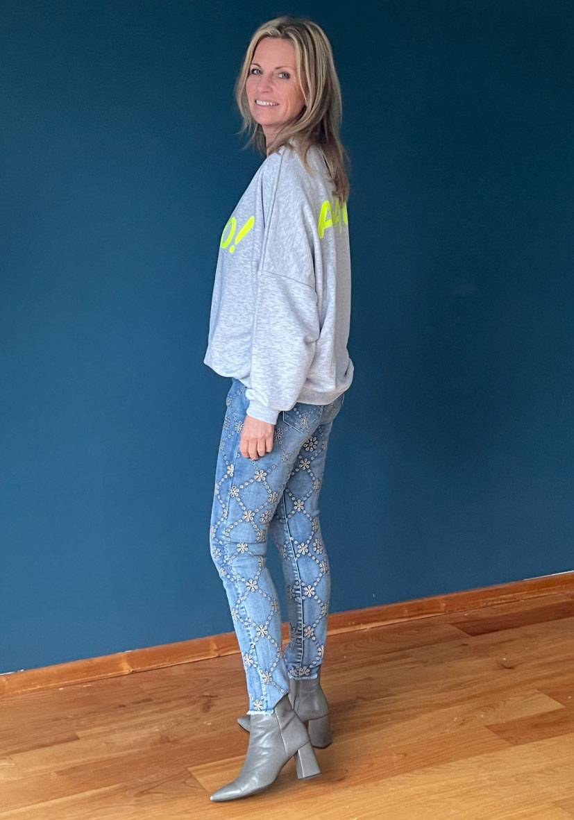 Miss Goodlife Jeans Floral Sonderangebot der Fabrik
