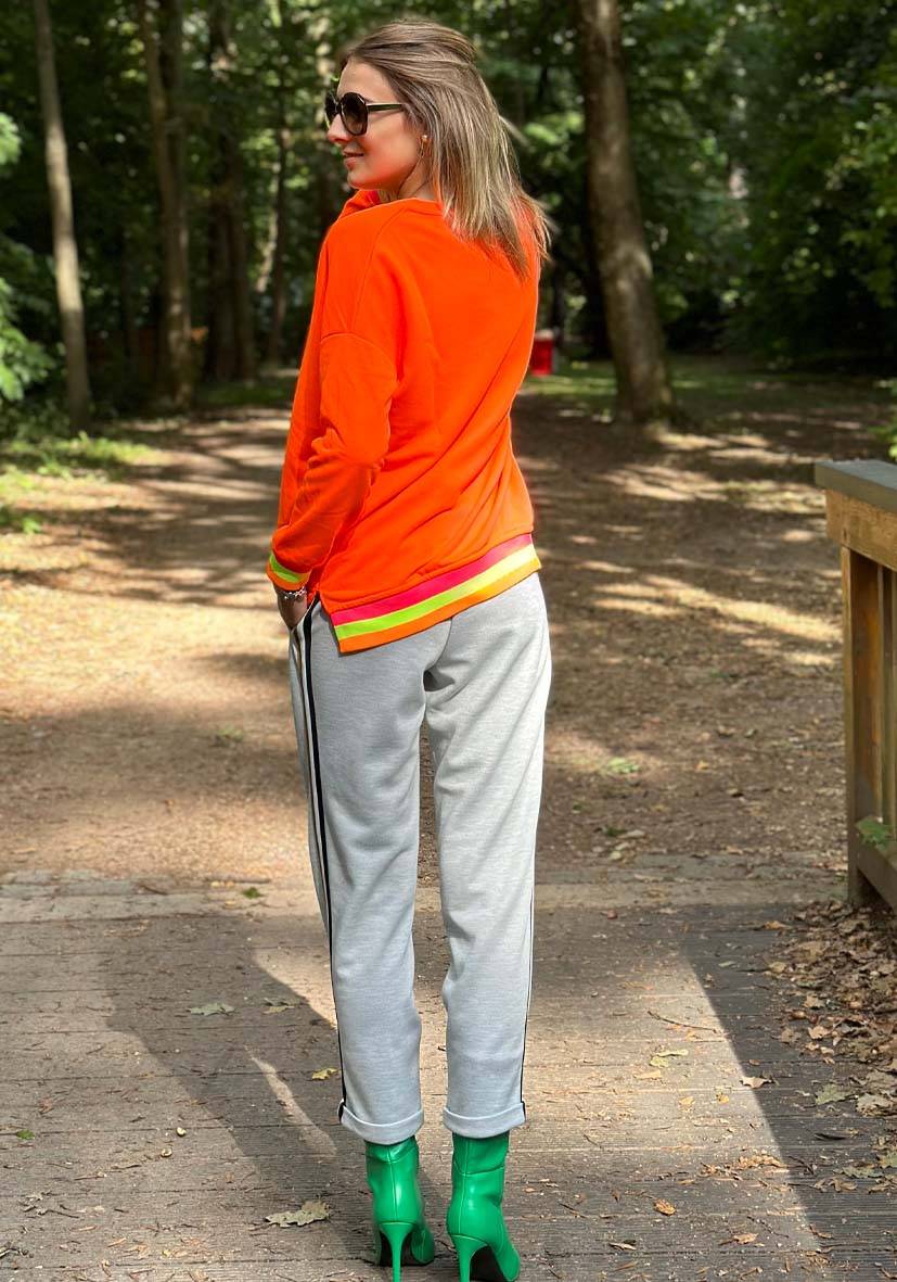 Miss Goodlife Pants Triplestripes – grey Fabrikladen