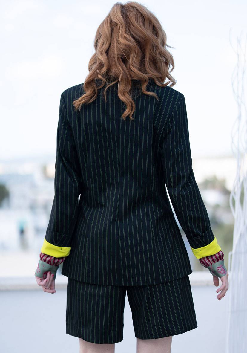 Miss Goodlife Blazer Neon Pinstripes Speichern exportieren