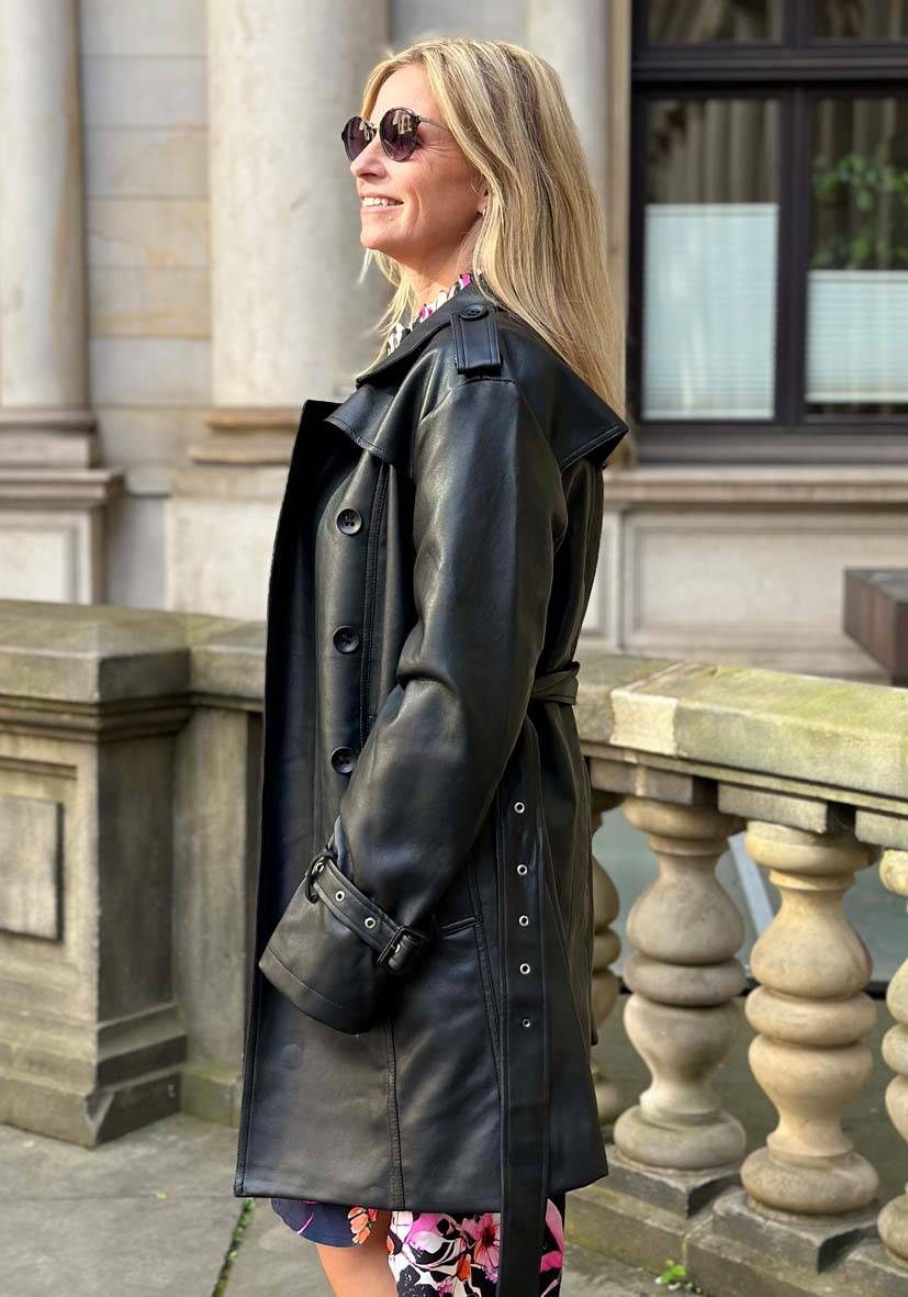 Miss Goodlife Veganer Ledertrenchcoat Schlussverkauf