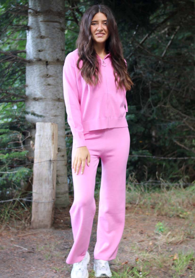 Miss Goodlife Pants Knitted Culotte – pink Exklusivangebot