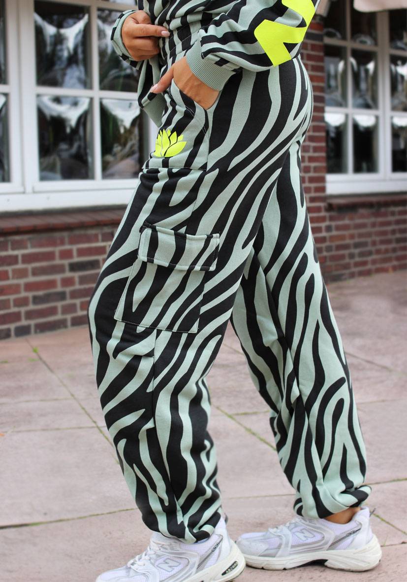 Miss Goodlife Pants Namaste Zebra – almond Black Friday