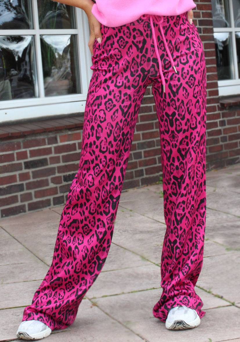 Miss Goodlife Wide Leg Pants Leo – pink Jubiläumsangebot