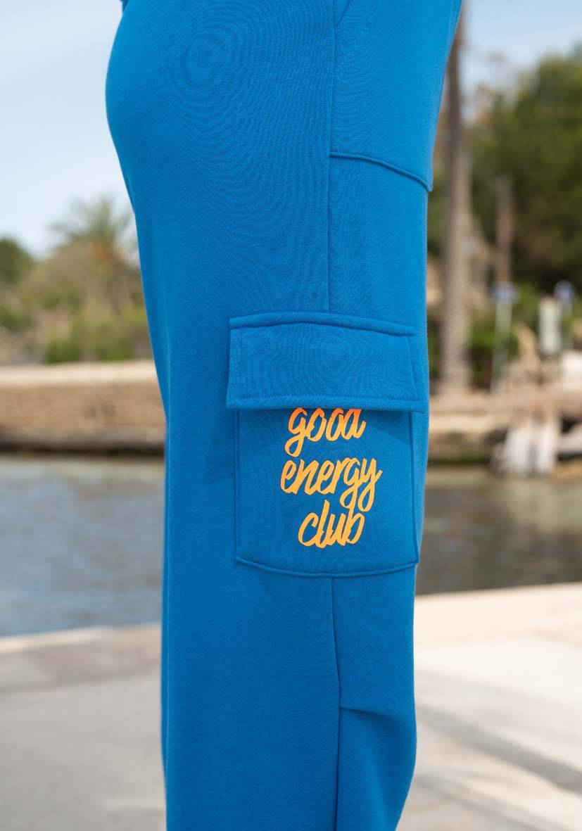 Miss Goodlife Pants Good Energy Namasté Strass – blue Exklusive Angebote