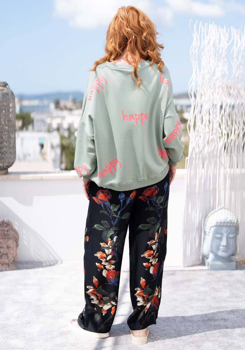 Miss Goodlife Pants Roses – black Saisonale Angebote