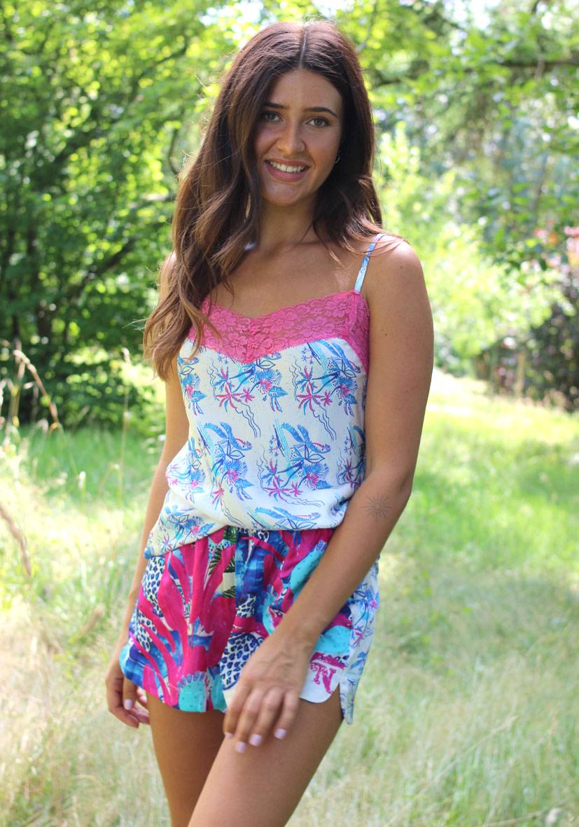 Miss Goodlife Shorts Palmtree Sonderangebote