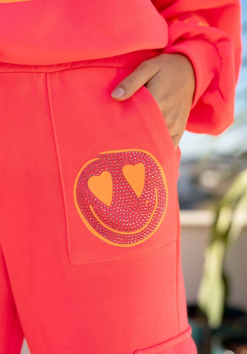 Miss Goodlife Pants Goodlife Heartface – neonpink/neonorange Bis zu 55% Rabatt