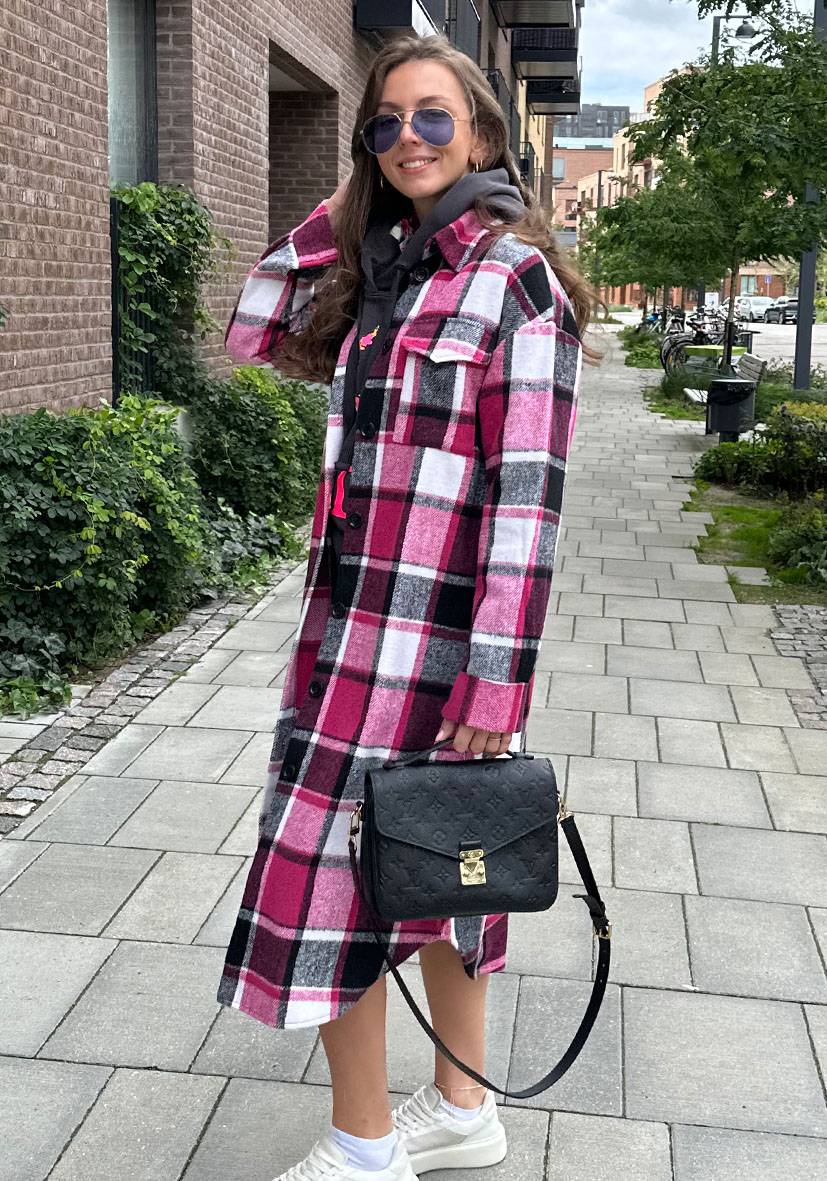 Miss Goodlife Patch-Mantel mit Taschen – pink Super Rabatt