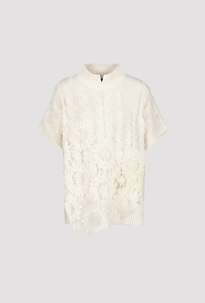 ﻿Monari Pullover mit Spitze Muttertagsangebot