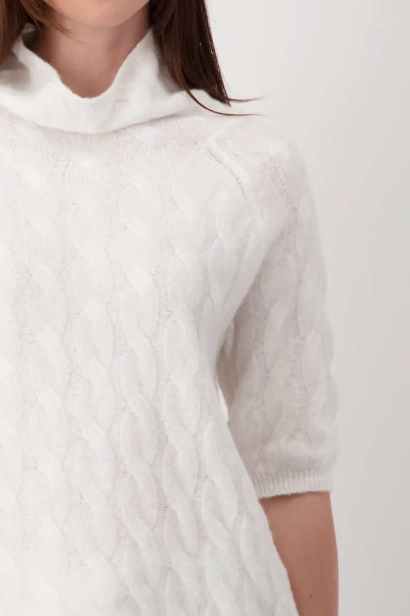 Monari Flauschiger Pullover mit Zopfmuster Zeitlich begrenztes Angebot