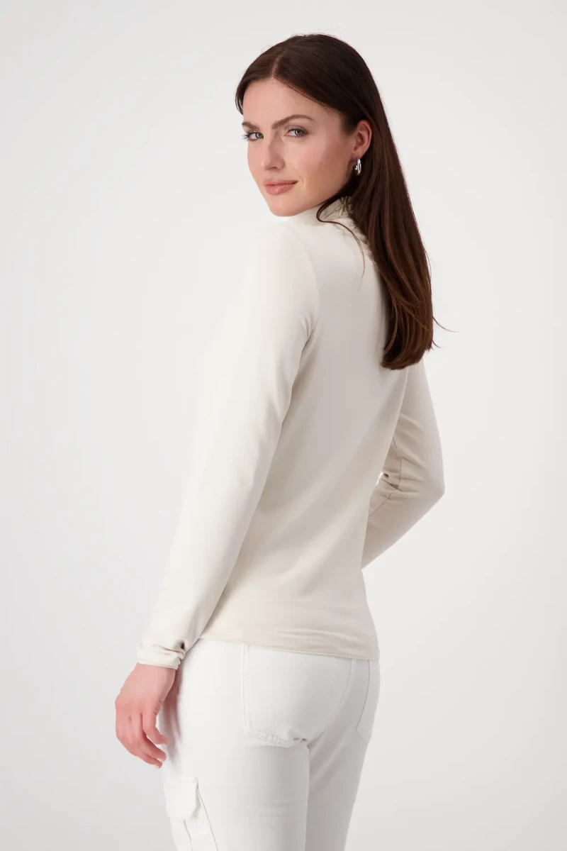 Monari Shirt mit toniger Pailletten-Blume Blitzangebot