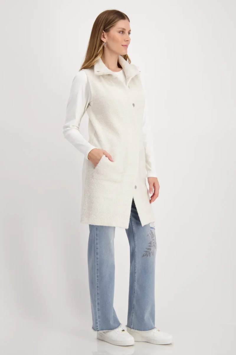 Monari Strickweste mit Lurex Große Rabatte