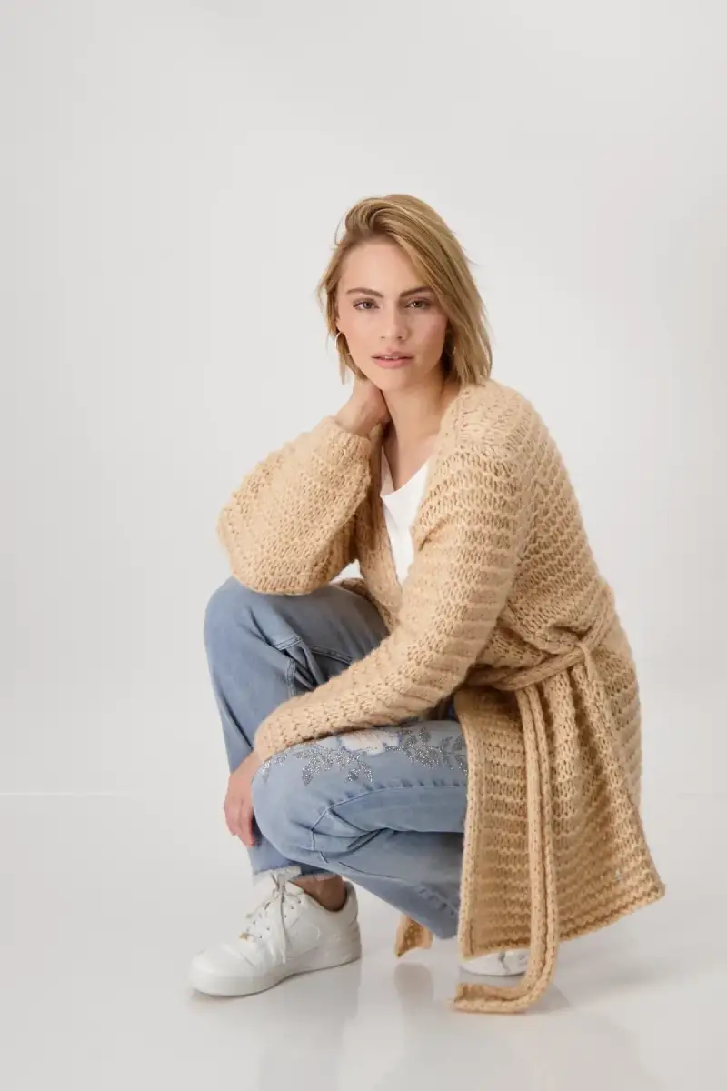 Monari Locker gestrickte Strickjacke Räumungsverkauf