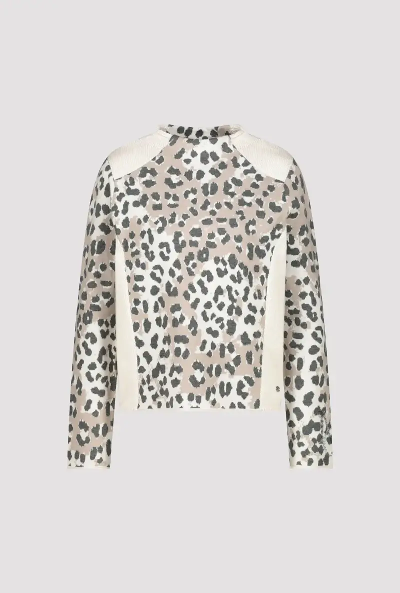 Monari Pullover mit Leomuster Tiefpreis