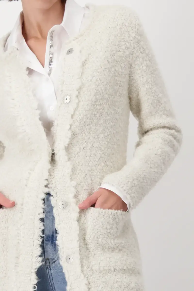 Monari Strickmantel mit Lurex Letzte 3 Tage