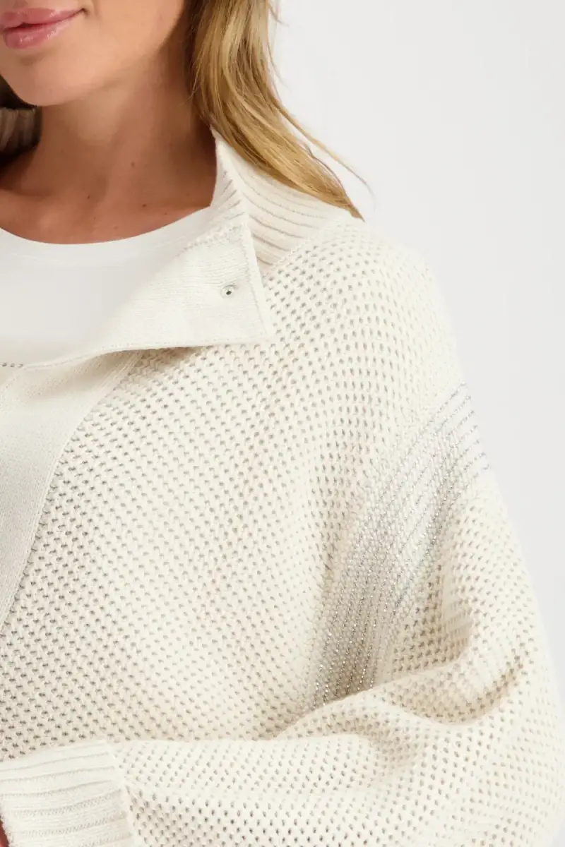 Monari Strickjacke mit Wabenmuster Nur für heute