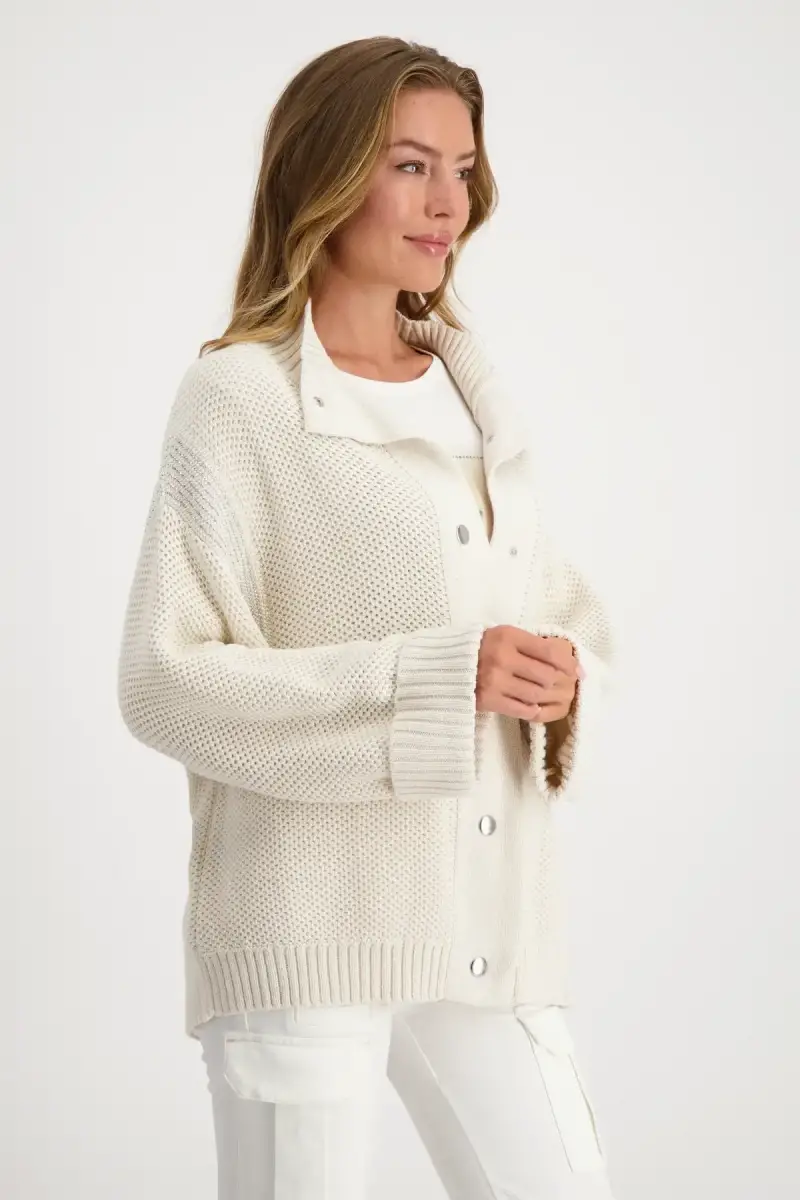 Monari Strickjacke mit Wabenmuster Nur für heute