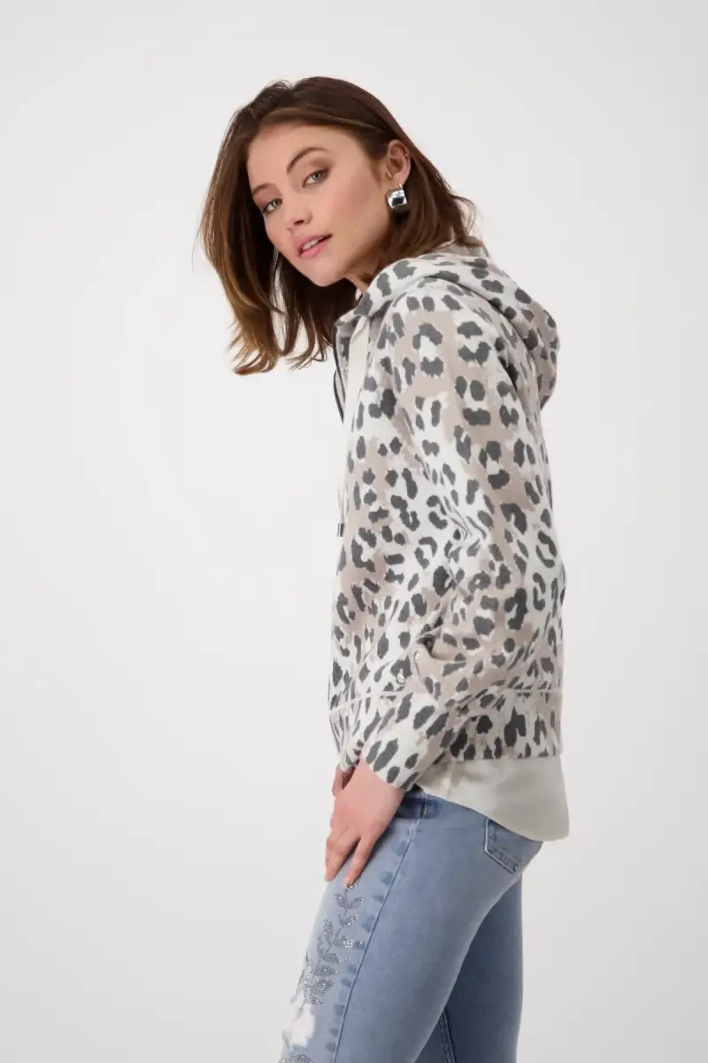 Monari Strickjacke mit Leomuster Super Rabatt