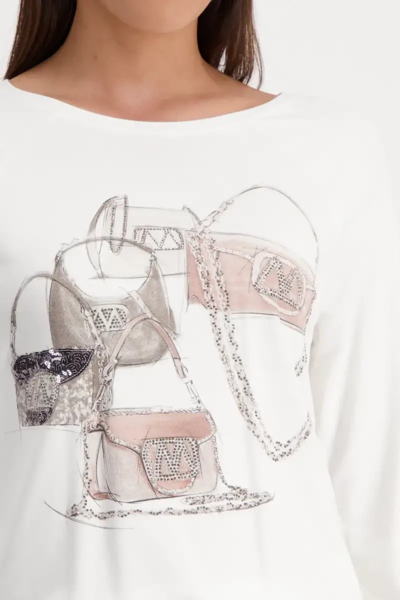 Monari Shirt mit Taschen Print 50% Rabatt mit kostenlosem Versand