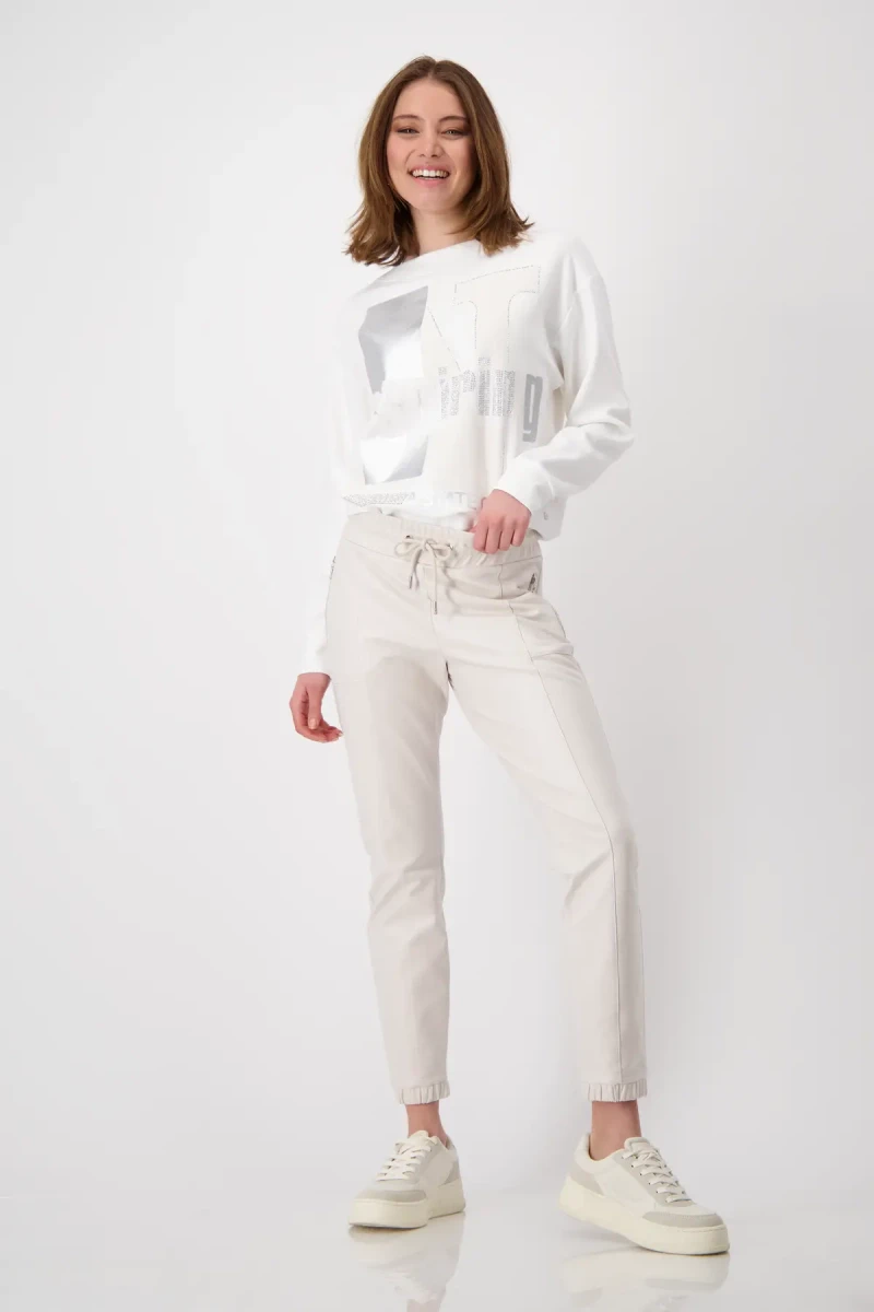 Monari Lederimitat Hose Clearance-Verkauf