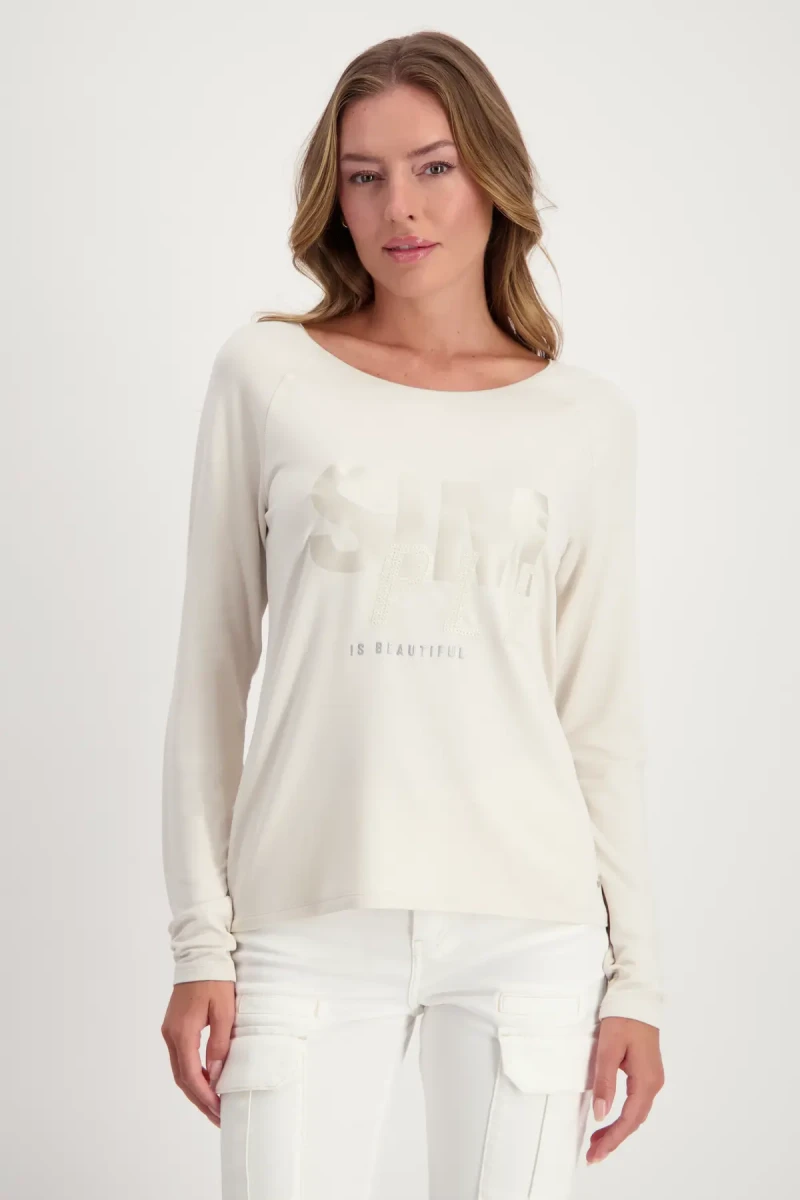 Monari Shirt mit Satin Print Kostenloser Versand international