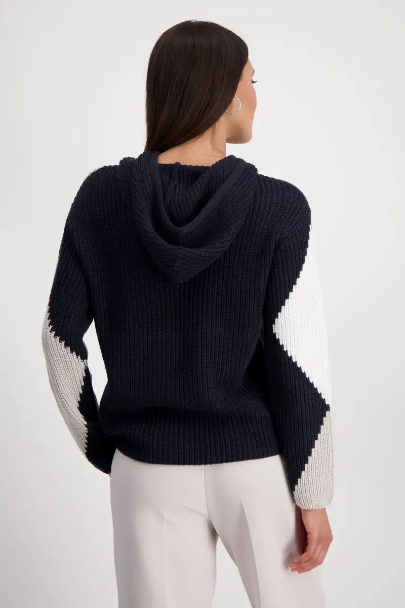Monari Kapuzenpullover mit Rauten Begrenzt auf 3 Tage